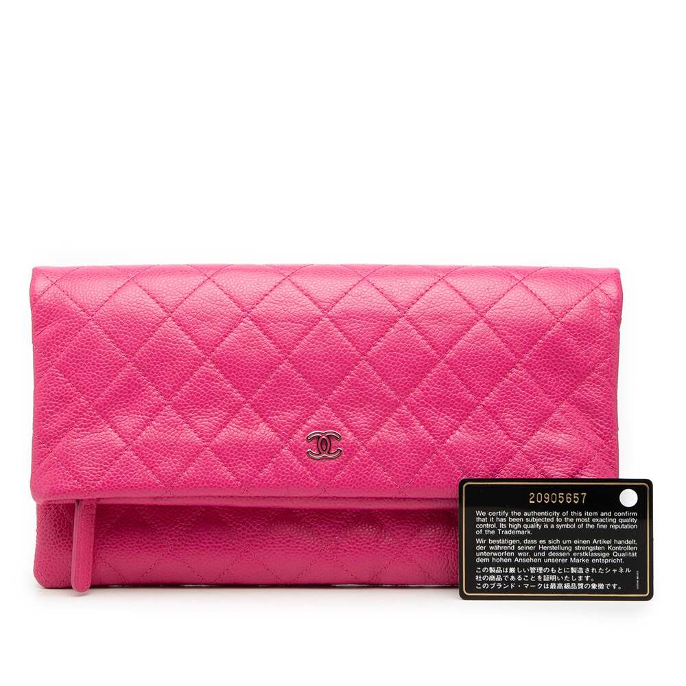 Chanel Beauty Cc Clutch Quilted Caviar #251536C12B - Picture 8 of 8